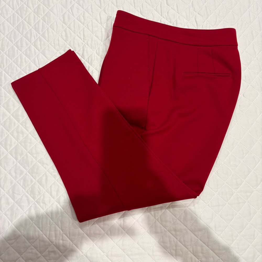 Ann Taylor Women's Red Straight Leg Pants